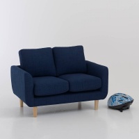 Банкетка Детская Jimi 2 мест. синий LA REDOUTE INTERIEURS  фото, kupilegko.ru